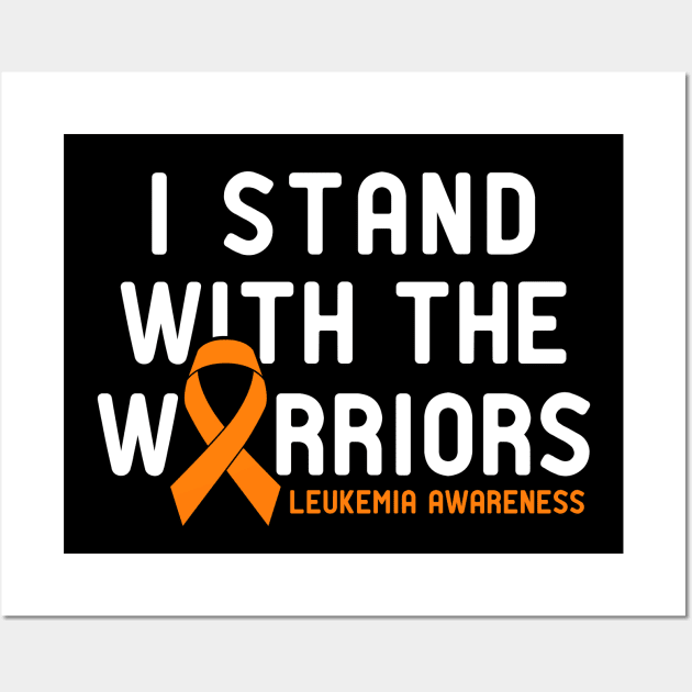 LEUKEMIA ORANGE RIBBON WARRIORS Wall Art by JWOLF